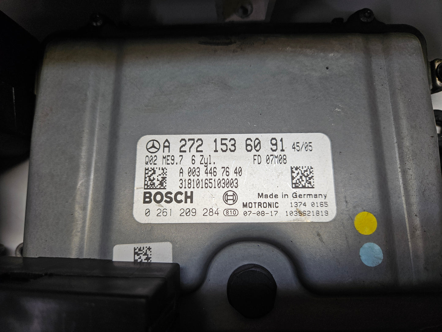 Mercedes SL R230 Motorsteuergerät mit Wegfahrsperre A 2721536091 0261209284