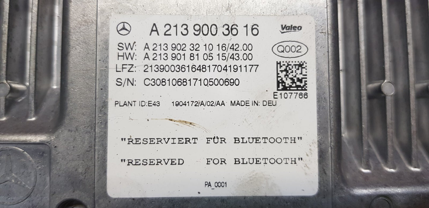 Mercedes Bluetooth Rückfahrkamera Steuergerät A 2139003616 A 2139018105