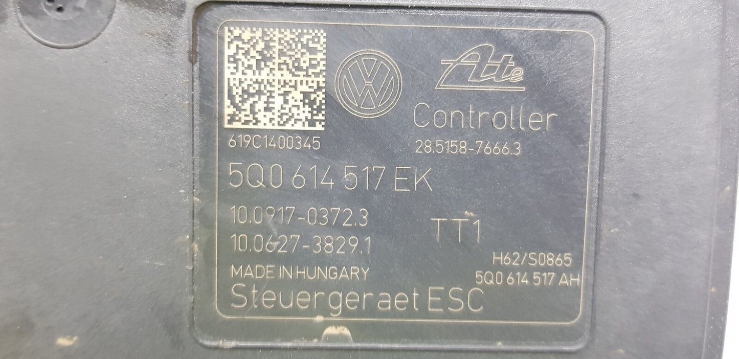 VW E-Golf ABS Hydraulikblock Pumpe 5Q0614517EK 10.0917-0372.3