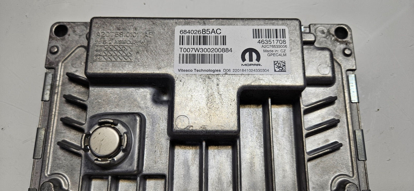 Jeep Compass Automatikg. Motorsteuergerät Steuergerät 68402685AC T007W300200884