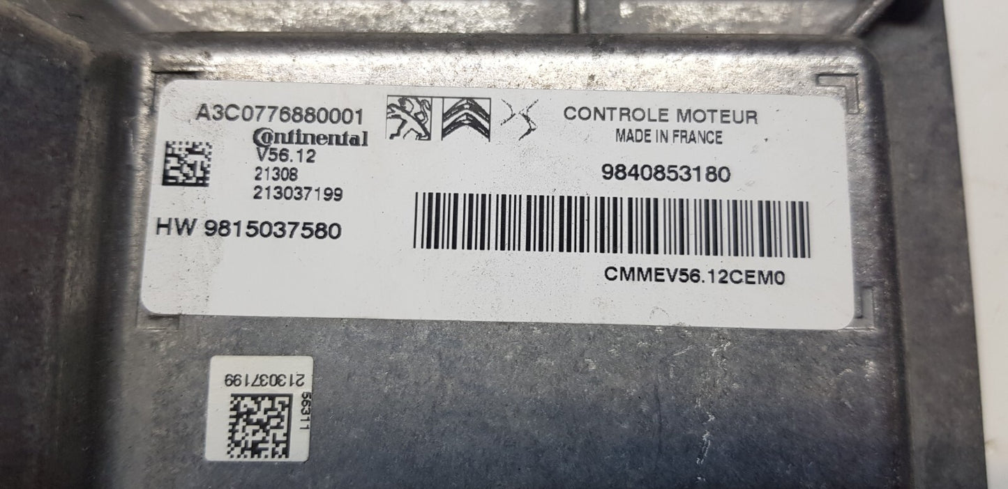 Citroen Motorsteuergerät Steuergerät 9840853180 9815037580