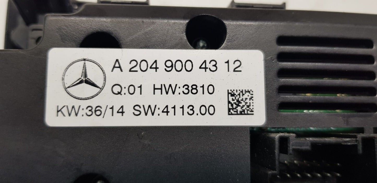 Mercedes C-Klasse W204 AC Klimabedienteil A 2049004312