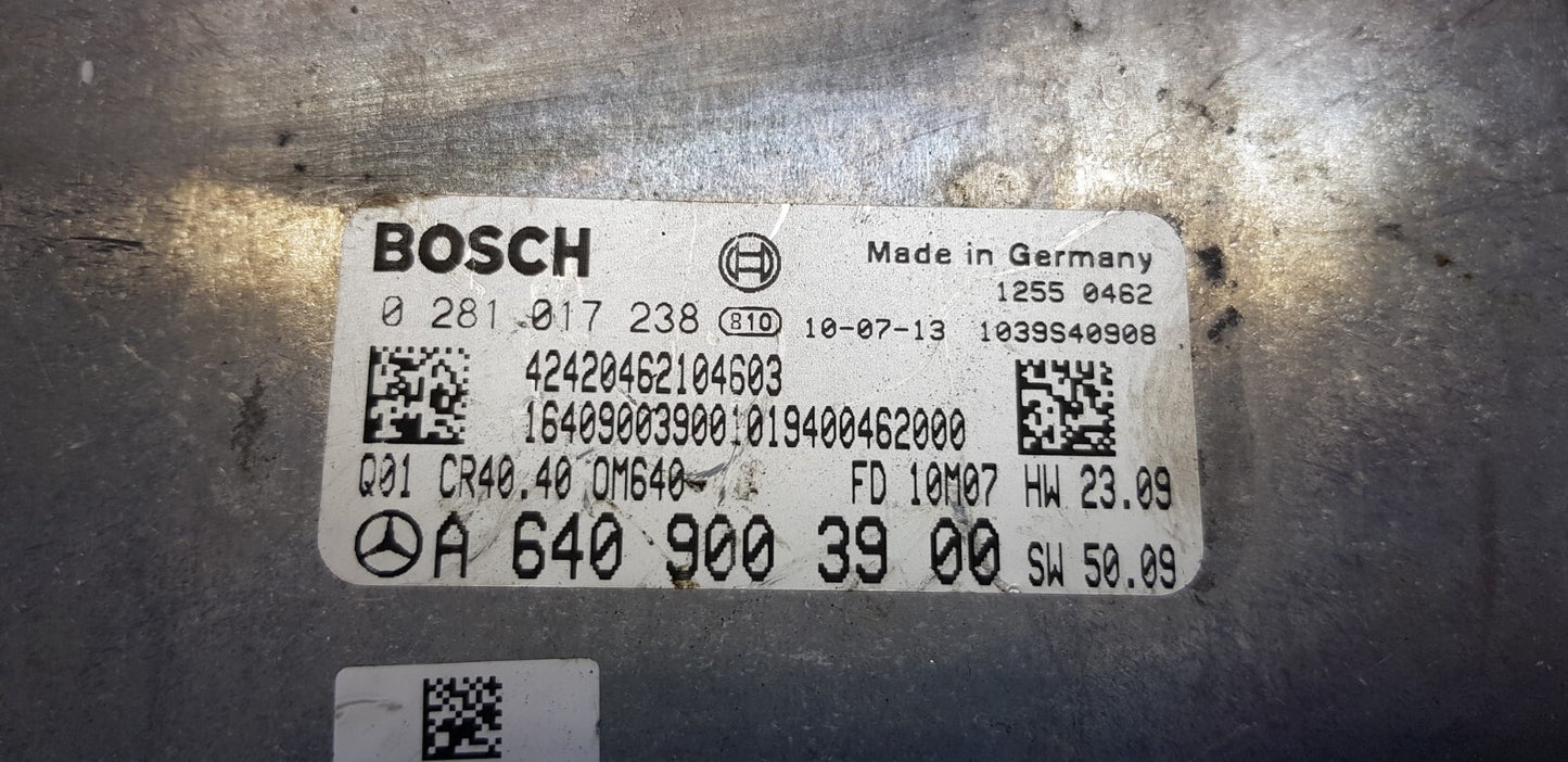 Mercedes Motorsteuergerät A 6409003900 0281017238 PLUG & PLAY