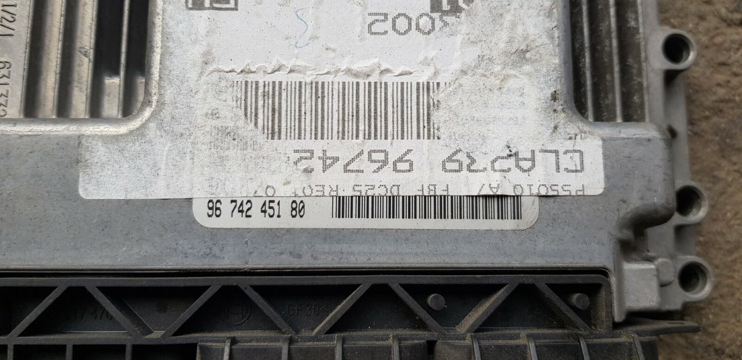 Peugeot Citroen Motorsteuergerät Steuergerät 0281015847 9674245180