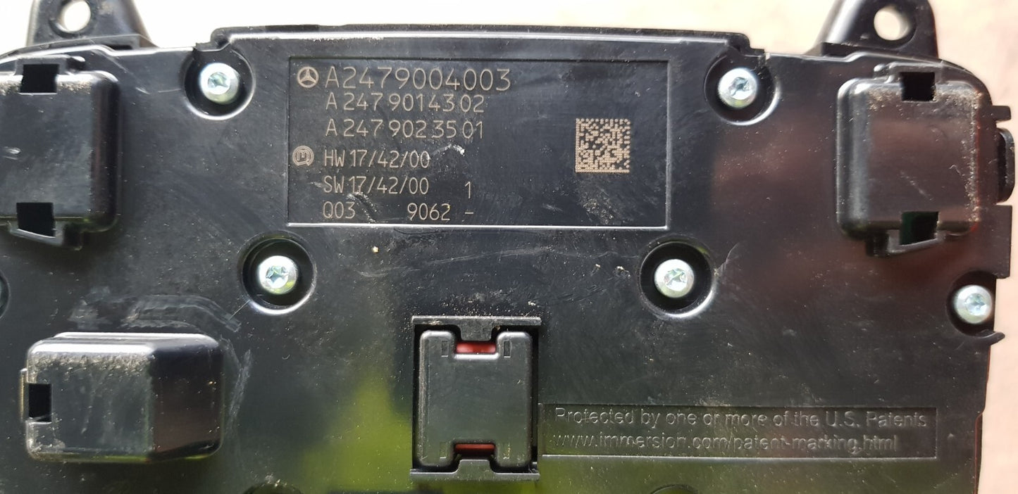 Mercedes W177 TouchPad Bedienteil Schalter Steuergerät A 2479004003 A 2479014302