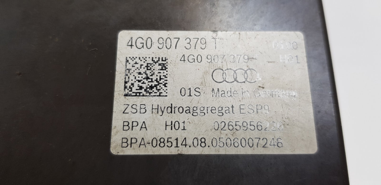 Audi A6 A7 ABS ESP Hydraulikblock Pumpe Steuergerät 4G0907379T 0265956226