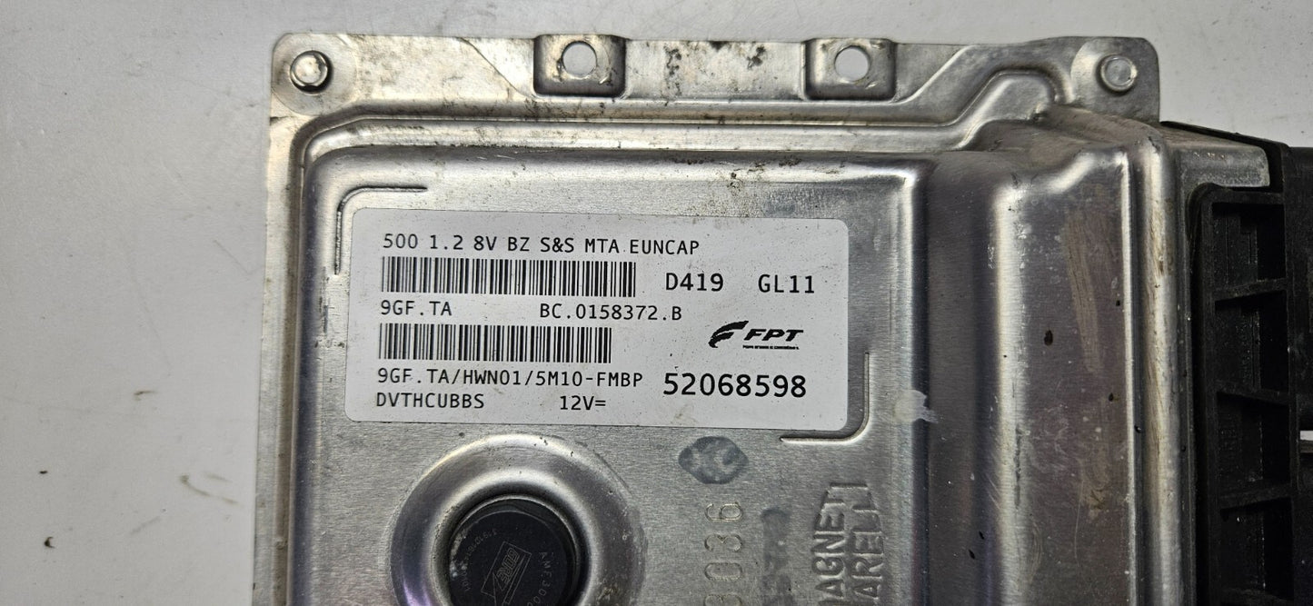 Fiat Motorsteuergerät Steuergerät 52068598 9GF.TA HWN01