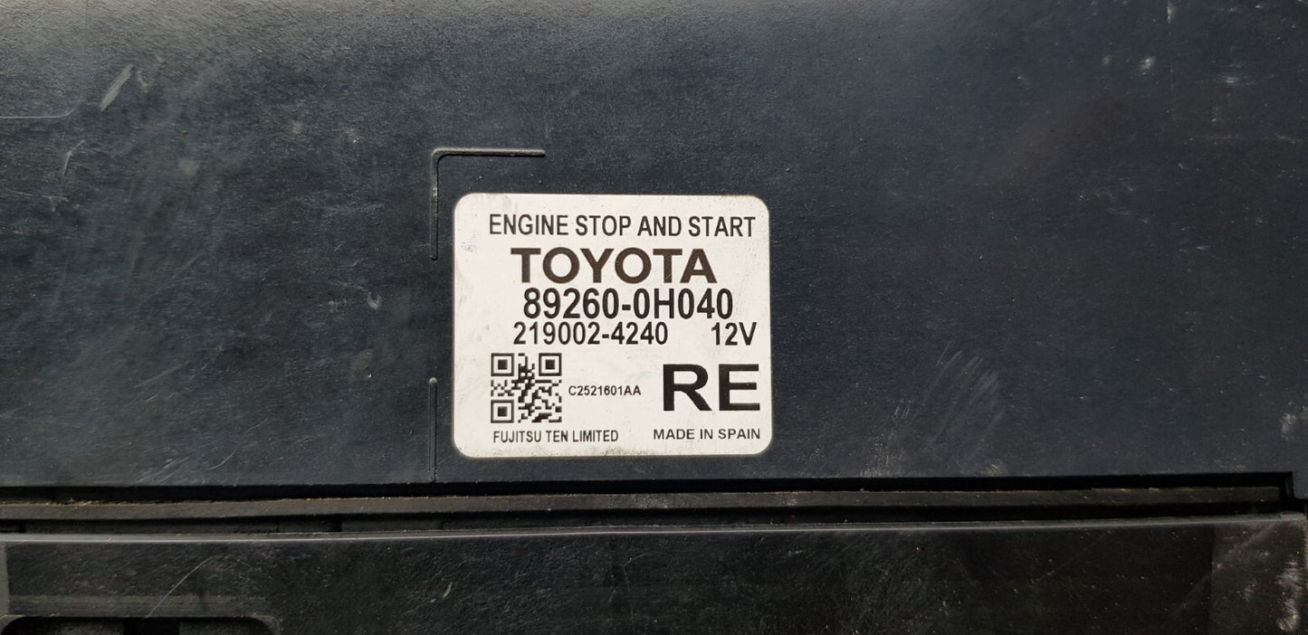 Toyota Aygo Stop&Start Steuergerät 89260-0H040 219002-4240