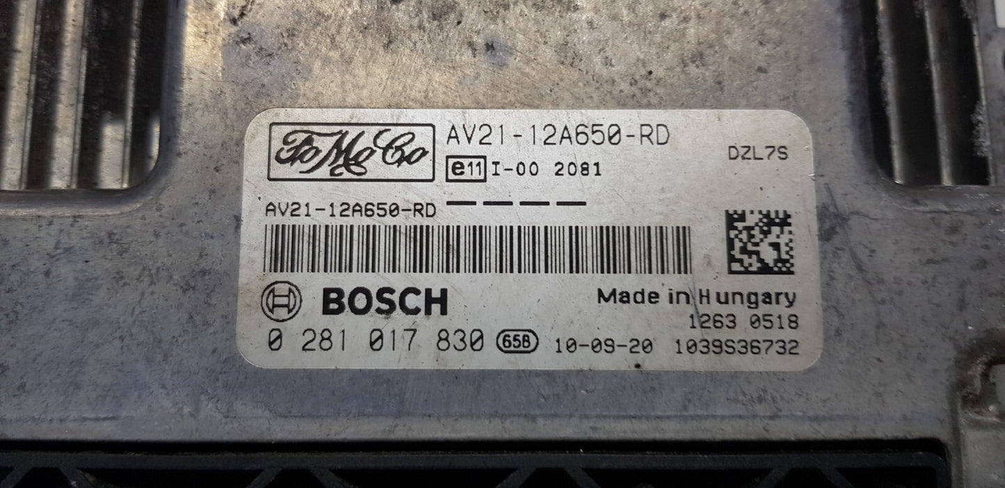 Ford Motorsteuergerät Steuergerät AV21-12A650-RD 0281017830