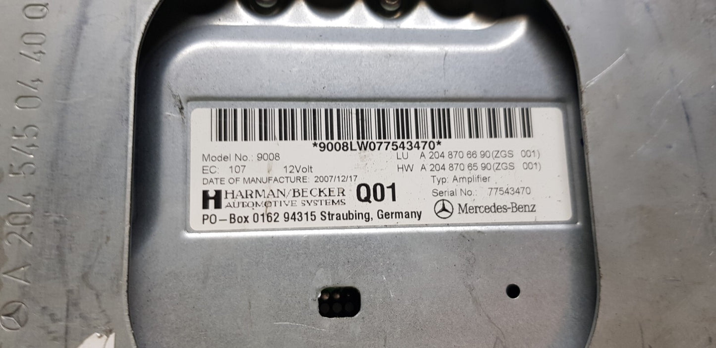 Mercedes W204 Verstärker Soundsystem A 2048706690 A 2048706590