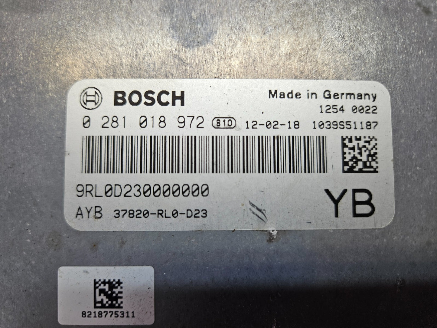 Honda Motorsteuergerät Steuergerät 0281018972 37820-RL0-D23 ♻️