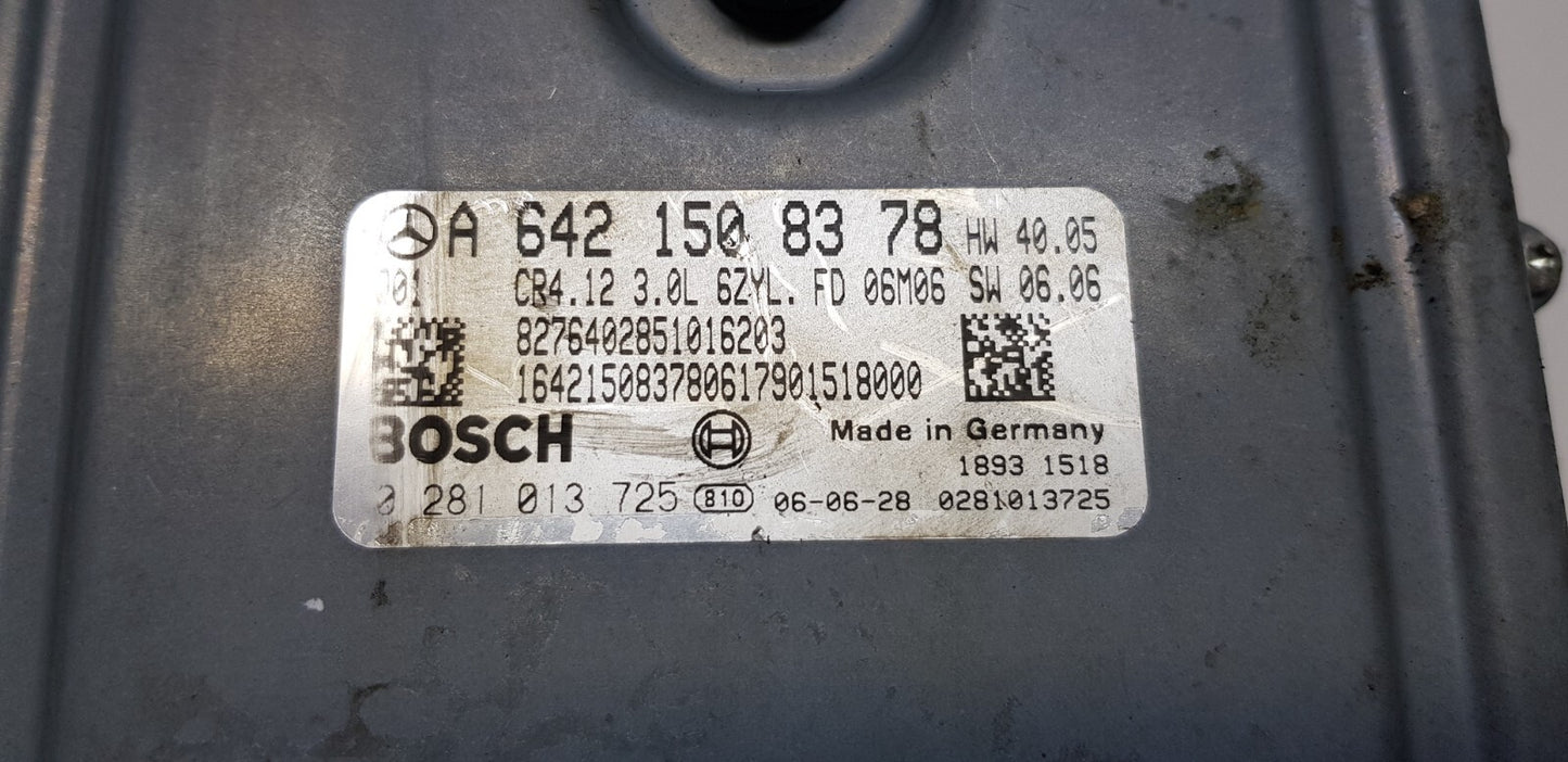 Mercedes Motorsteuergerät Steuergerät A 6421508378 0281013725 PLUG&PLAY
