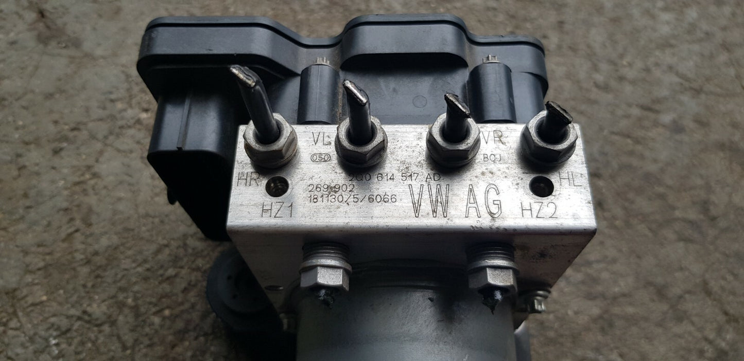 VW Seat Skoda ABS Hydraulikblock Pumpe Steuergerät 2Q0614517AD 2Q0614517N