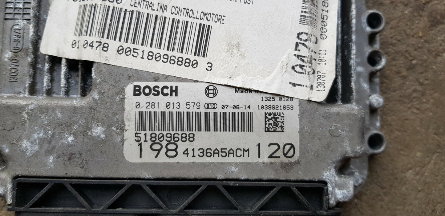 Fiat Motorsteuergerät Steuergerät 0281013579 51809688