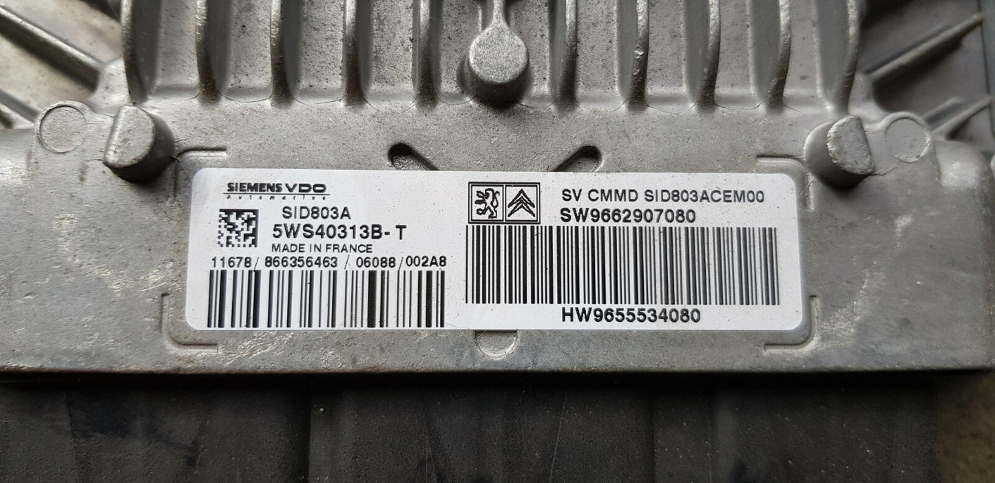 Peugeot Citroen Motorsteuergerät Steuergerät 9662907080 9655534080