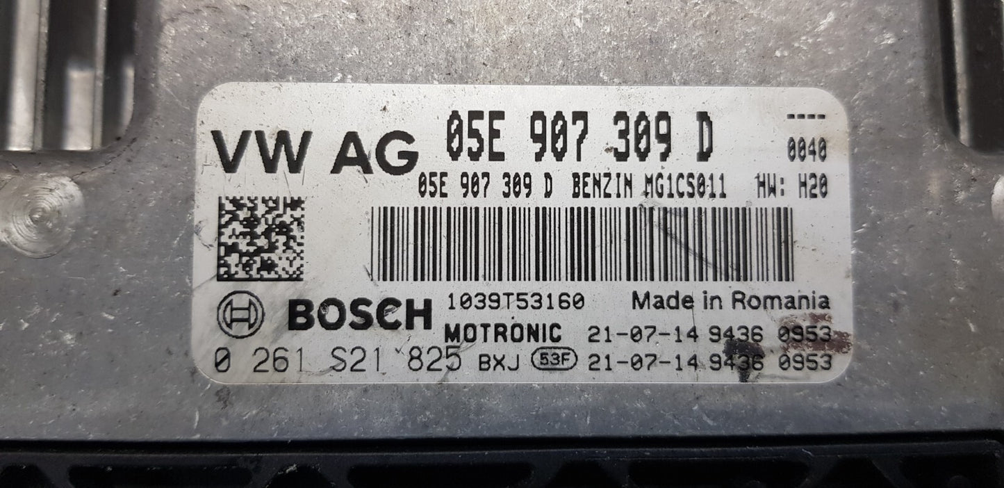 VW Audi Seat Motorsteuergerät Steuergerät 05E907309D 0261S21825