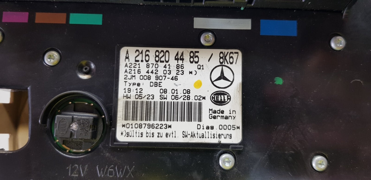 Mercedes CL W216 Innenleuchte Dachbedieneinheit A 2168204485 A 2218704186