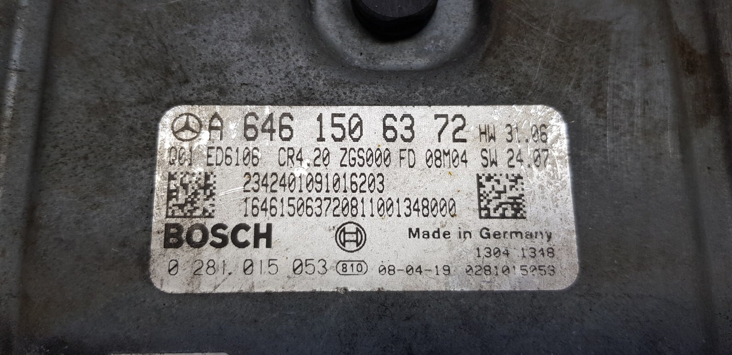 Mercedes Sprinter Motorsteuergerät A 6461506372 0281015053 PLUG & PLAY