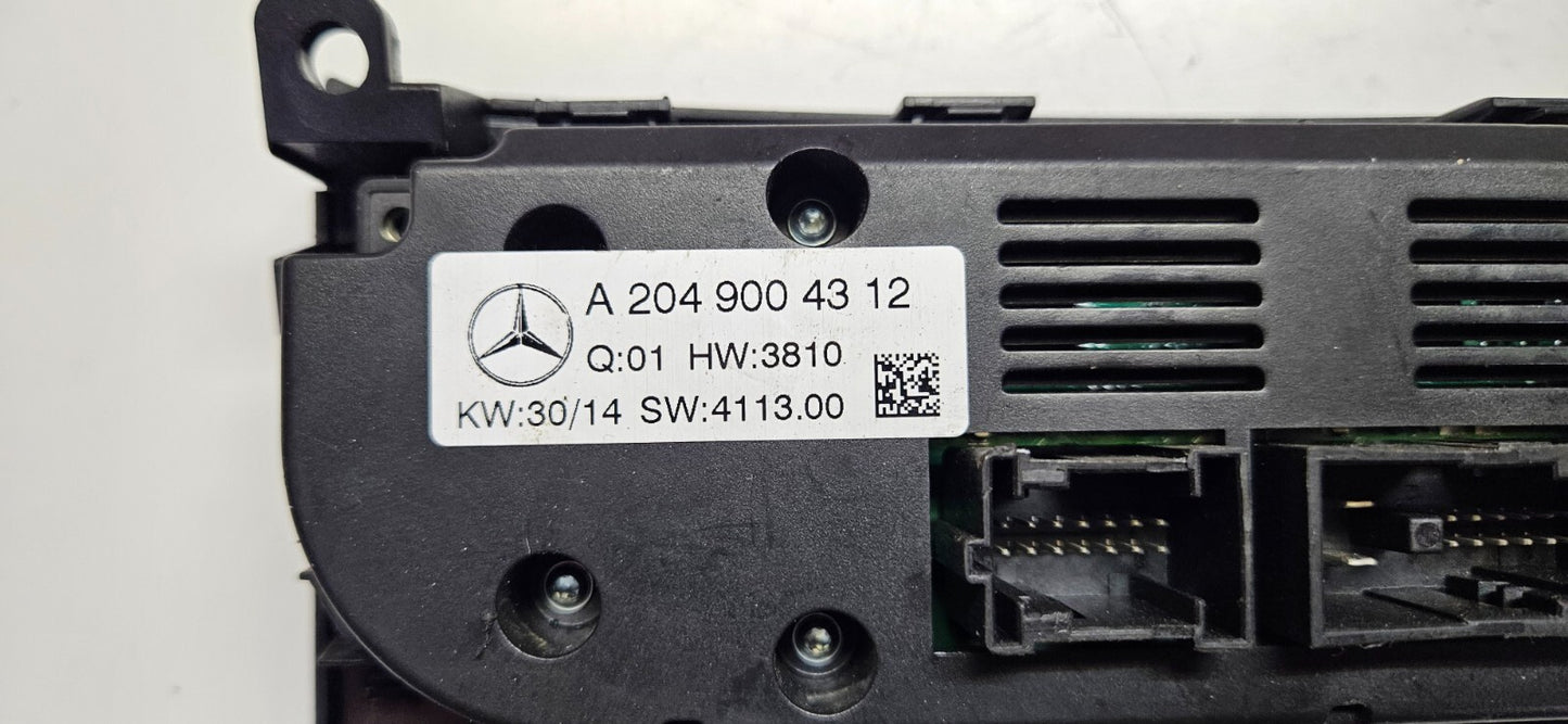 Mercedes C-Klasse W204 AC Klima Klimabedienteil A 2049004312