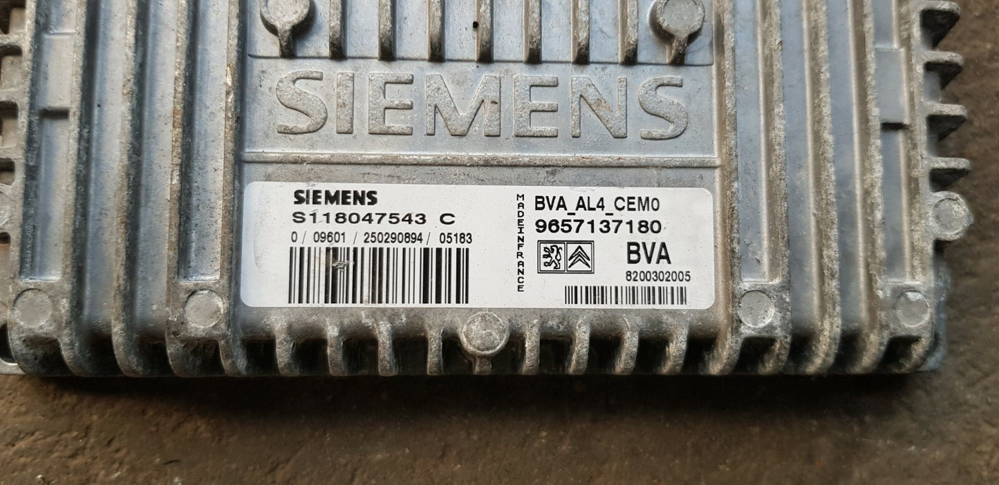 Peugeot Citroen Getriebesteuergerät Steuergerät 9657137180 S118047543C