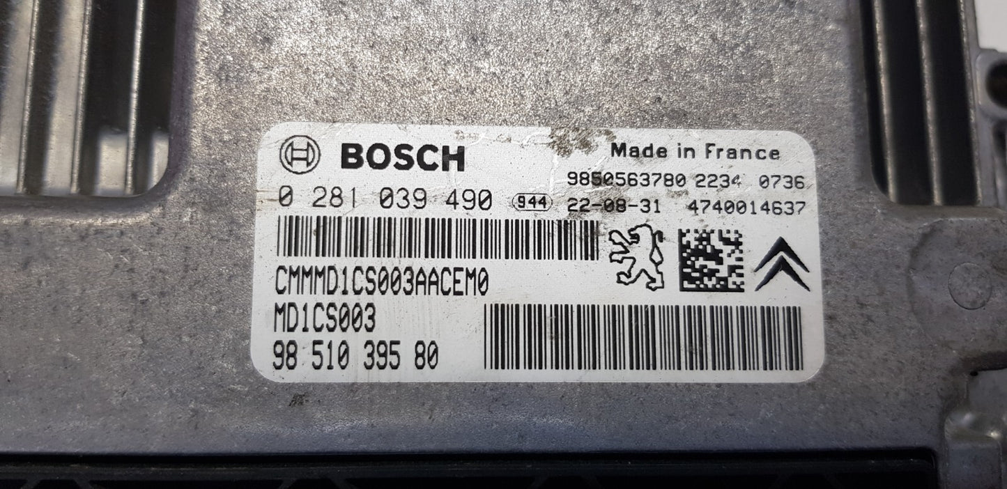 Opel Schaltg. Motorsteuergerät Steuergerät 0281039490 9851039580