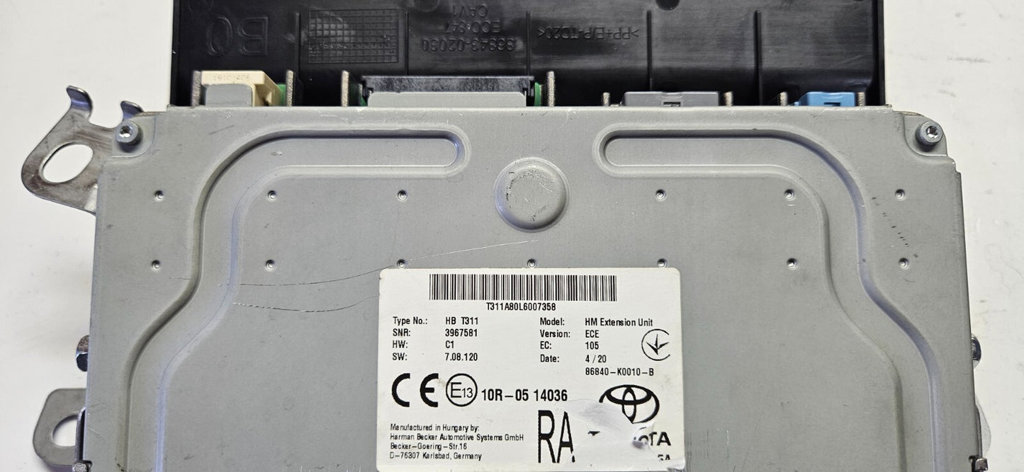 Toyota Steuergerät 86840-K0010-B SW: 7.08.120