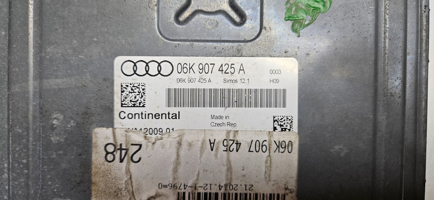 VW Audi Skoda Seat Motorsteuergerät 06K907425A 5WA12009 01 Simos 12.1