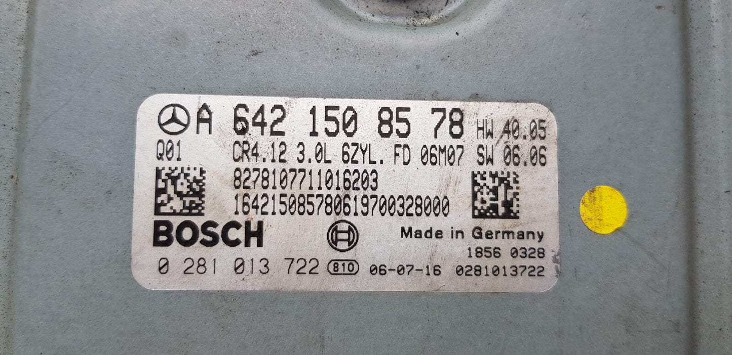 Mercedes Motorsteuergerät Steuergerät A 6421508578 0281013722 PLUG&PLAY
