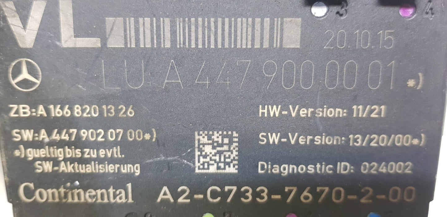 Mercedes Vito W447 Türsteuergerät Steuergerät A 4479000001