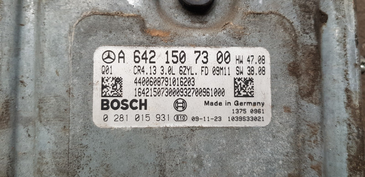 Mercedes W164 Motorsteuergerät Steuergerät A 6421507300 0281015931