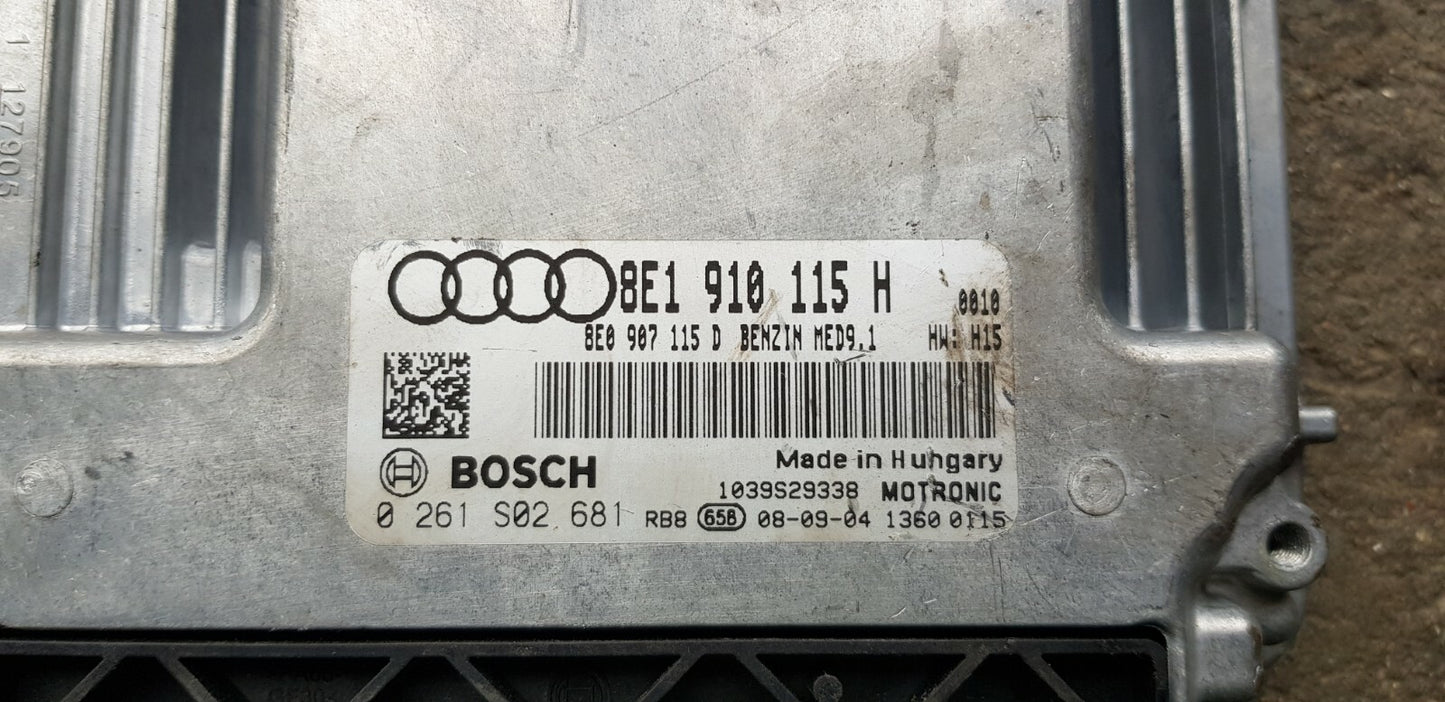 Audi Motorsteuergerät Steuergerät 8E1910115H 0261S02681