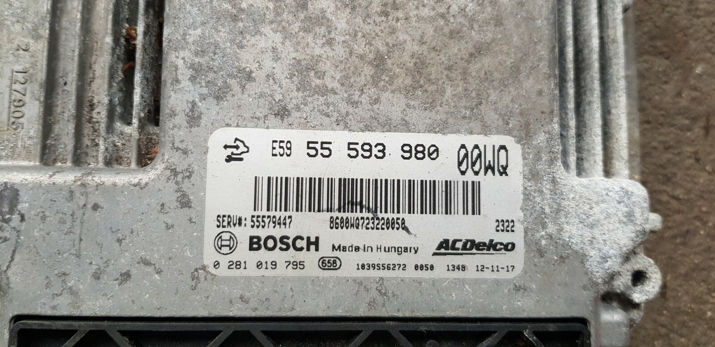 Opel Corsa Motorsteuergerät Steuergerät 55593980 0281019795 00WQ