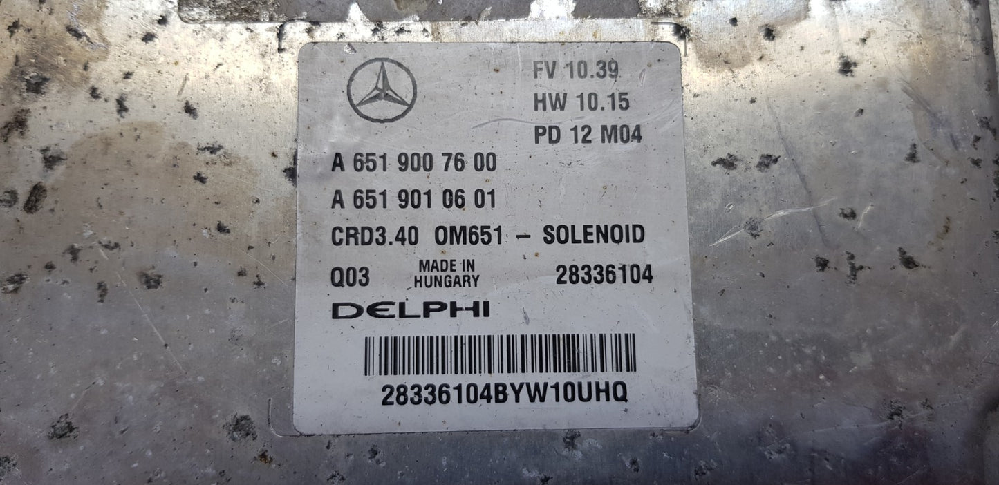 Mercedes Motorsteuergerät Steuergerät A 6519007600 A 6519010601 PLUG&PLAY