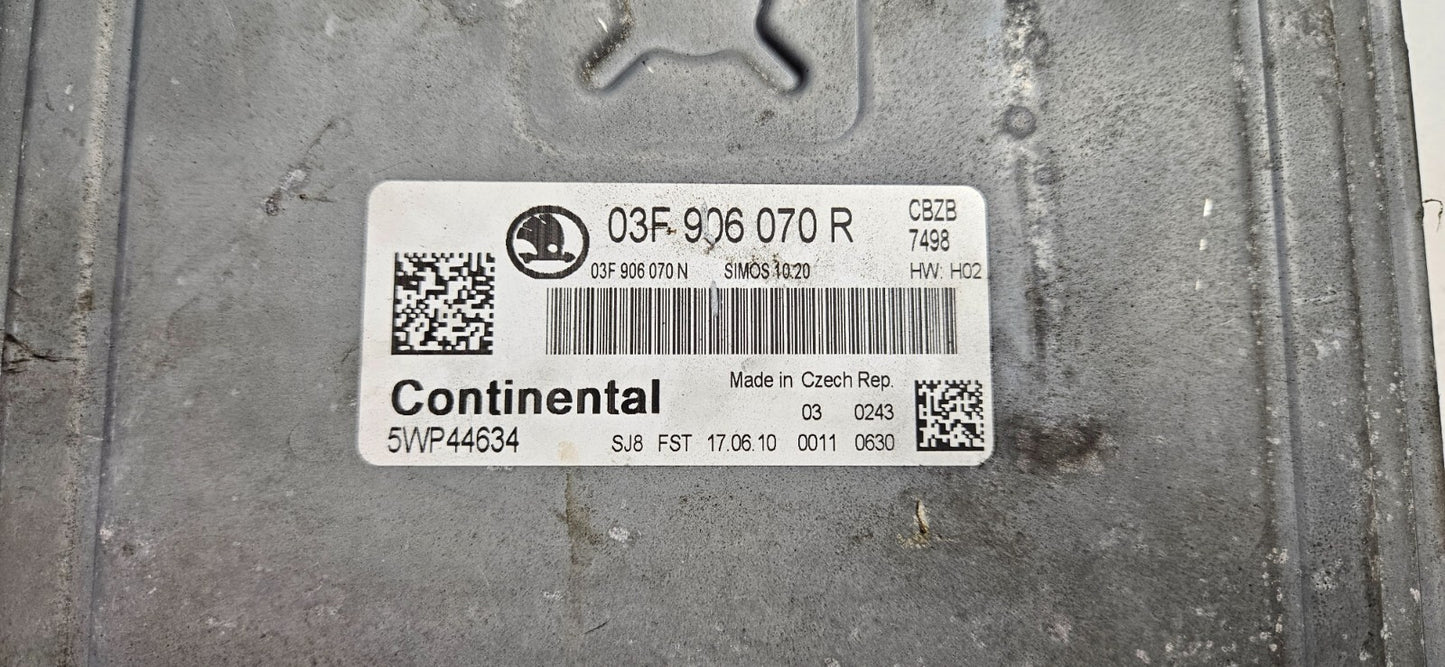Skoda Motorsteuergerät Steuergerät 03F906070R 5WP44634 ♻️