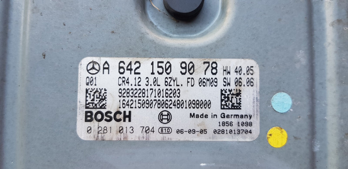 Mercedes Motorsteuergerät Steuergerät A 6421509078 0281013704 PLUG&PLAY