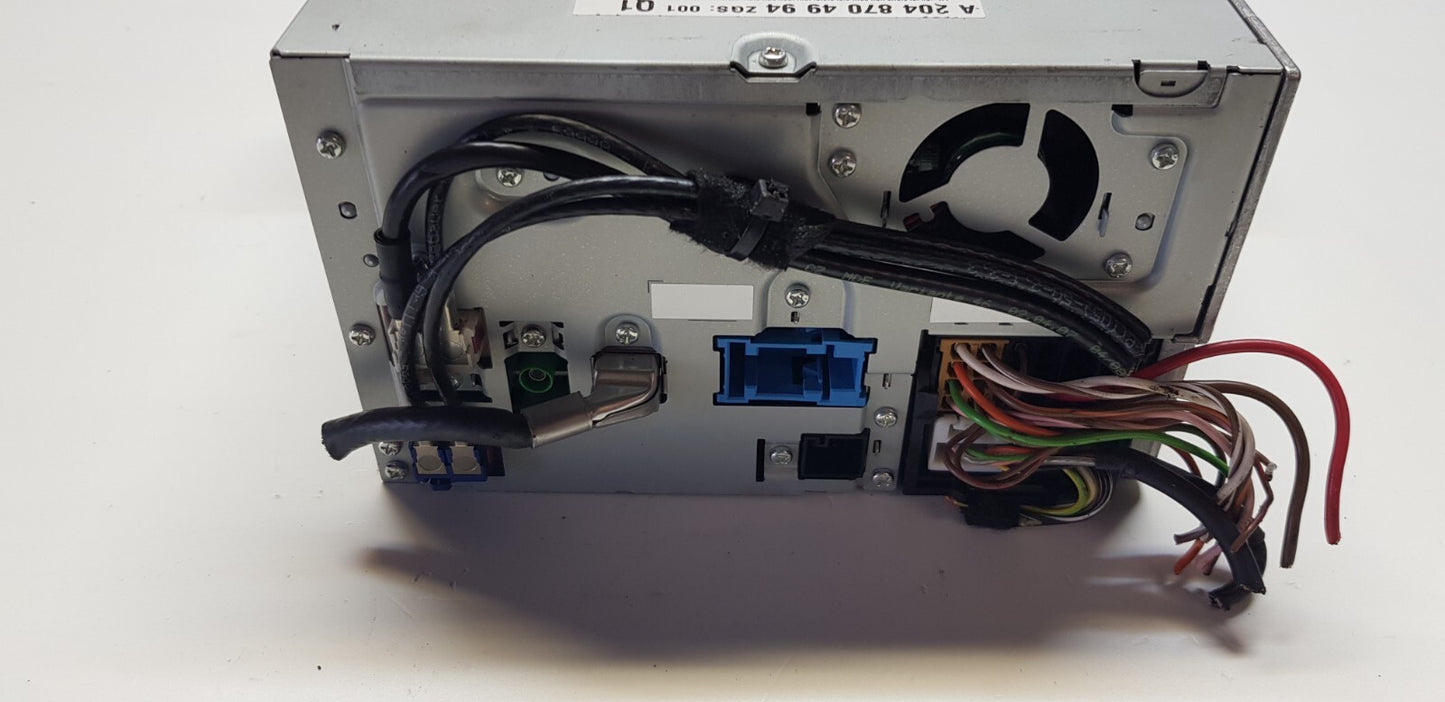 Mercedes W204 Headunit Comand Navigation A 2048704994 A 2048707590 mit PIN Code