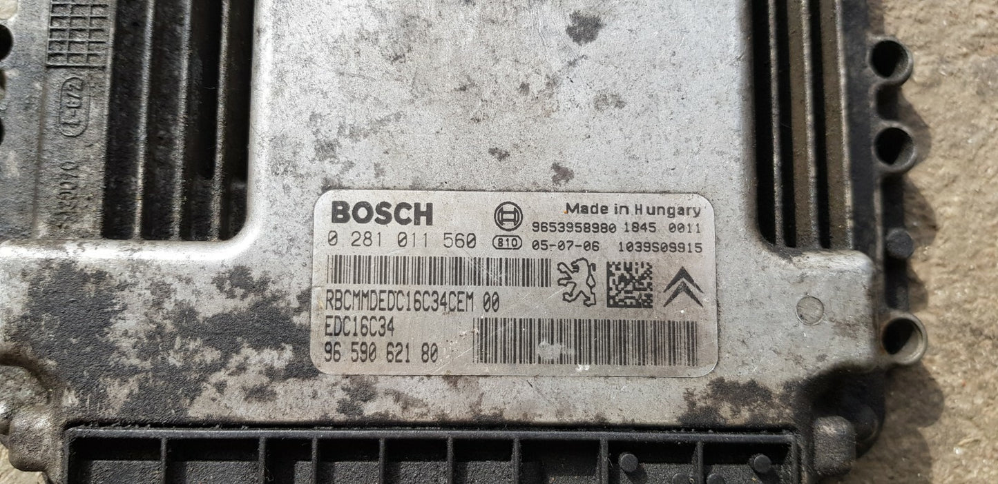 Peugeot Citroen Motorsteuergerät Steuergerät 0281011560 9659062180 PLUG&PLAY