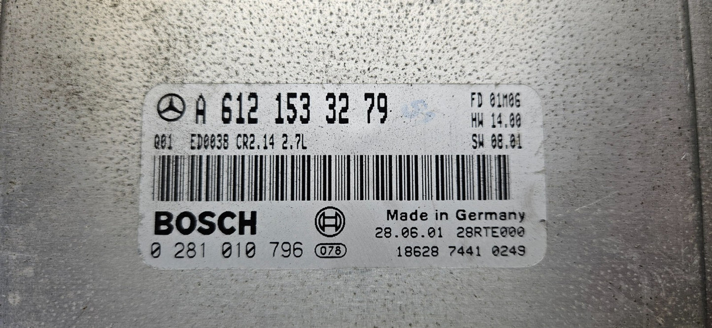 Mercedes Motorsteuergerät Steuergerät A 6121533279 0281010796 ZURÜCKGESETZT ♻️