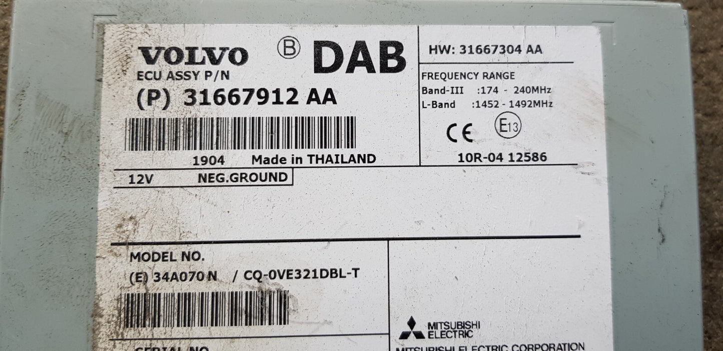 Volvo V40 V60 XC40 XC60 Antennenverstärker P31667912AA