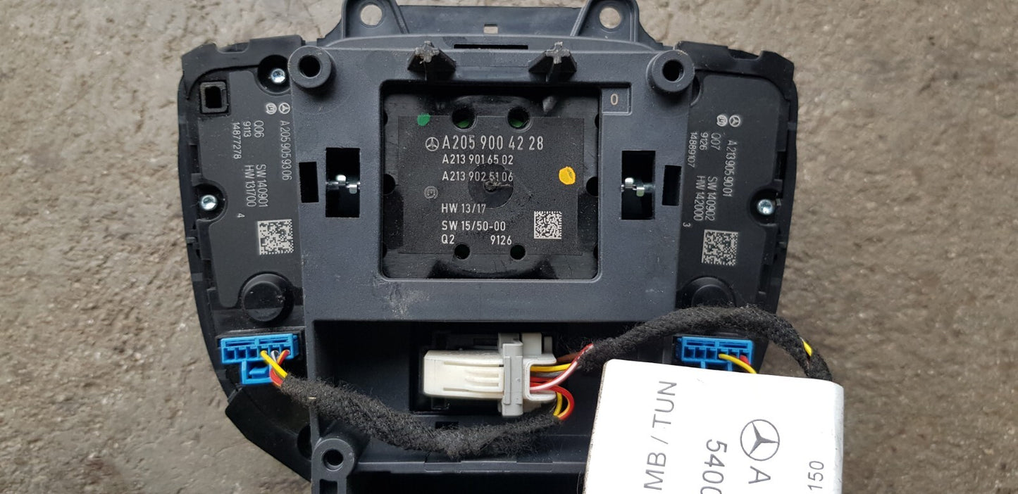 Mercedes W205 Multimedia Bedienteil A 2059004228 A 2059059306 A 2139059001