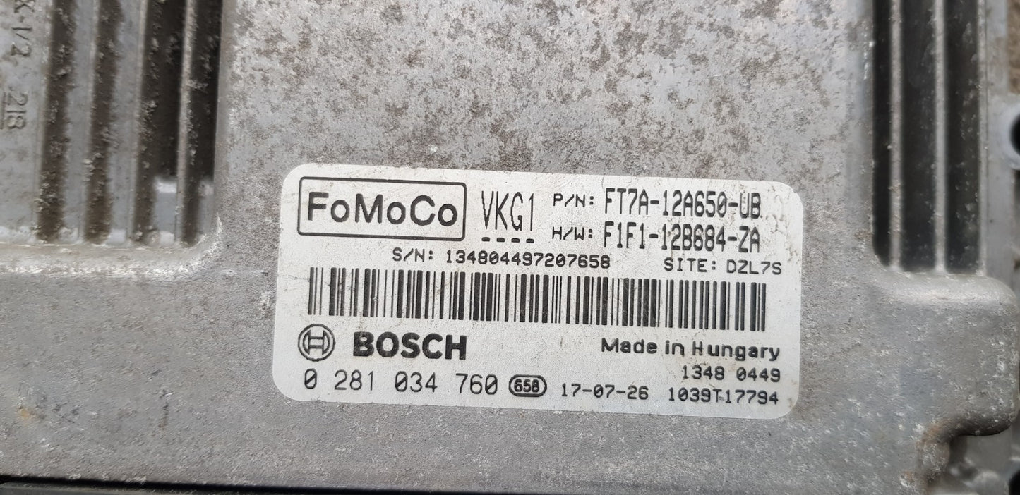 Ford Motorsteuergerät Steuergerät FT7A-12650-UB 0281034760