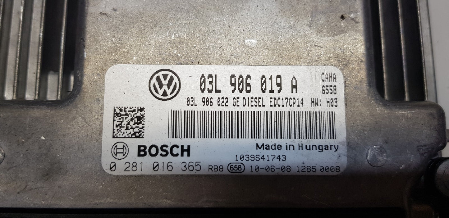 Seat Motorsteuergerät Steuergerät 03L906019A 0281016365