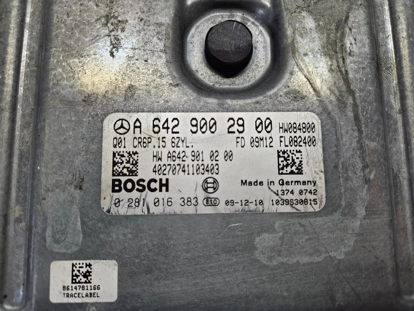 Mercedes ECU engine control unit A 6429002900 0281016383 EDC17CP10