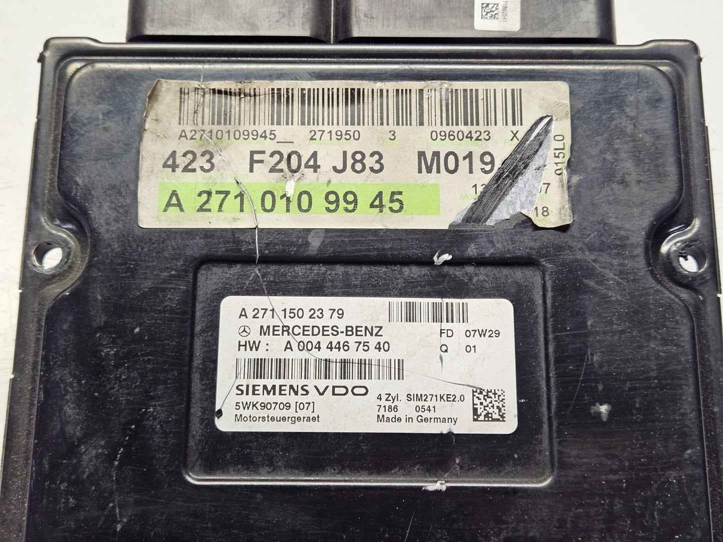 Mercedes C E Motorsteuergerät A 2711502379 5WK90709 ♻️ ZURÜCKGESETZT