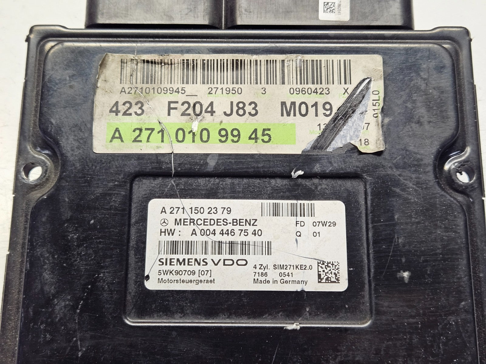 Mercedes C E Motorsteuergerät A 2711502379 5WK90709 ♻️ ZURÜCKGESETZT