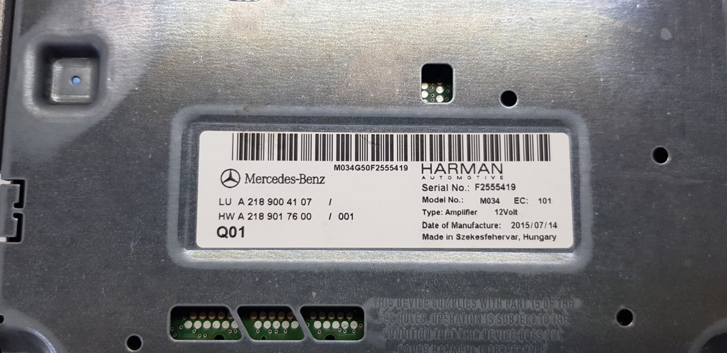 Mercedes Verstärker Audiosteuergerät A 2189004107 A 2189017600