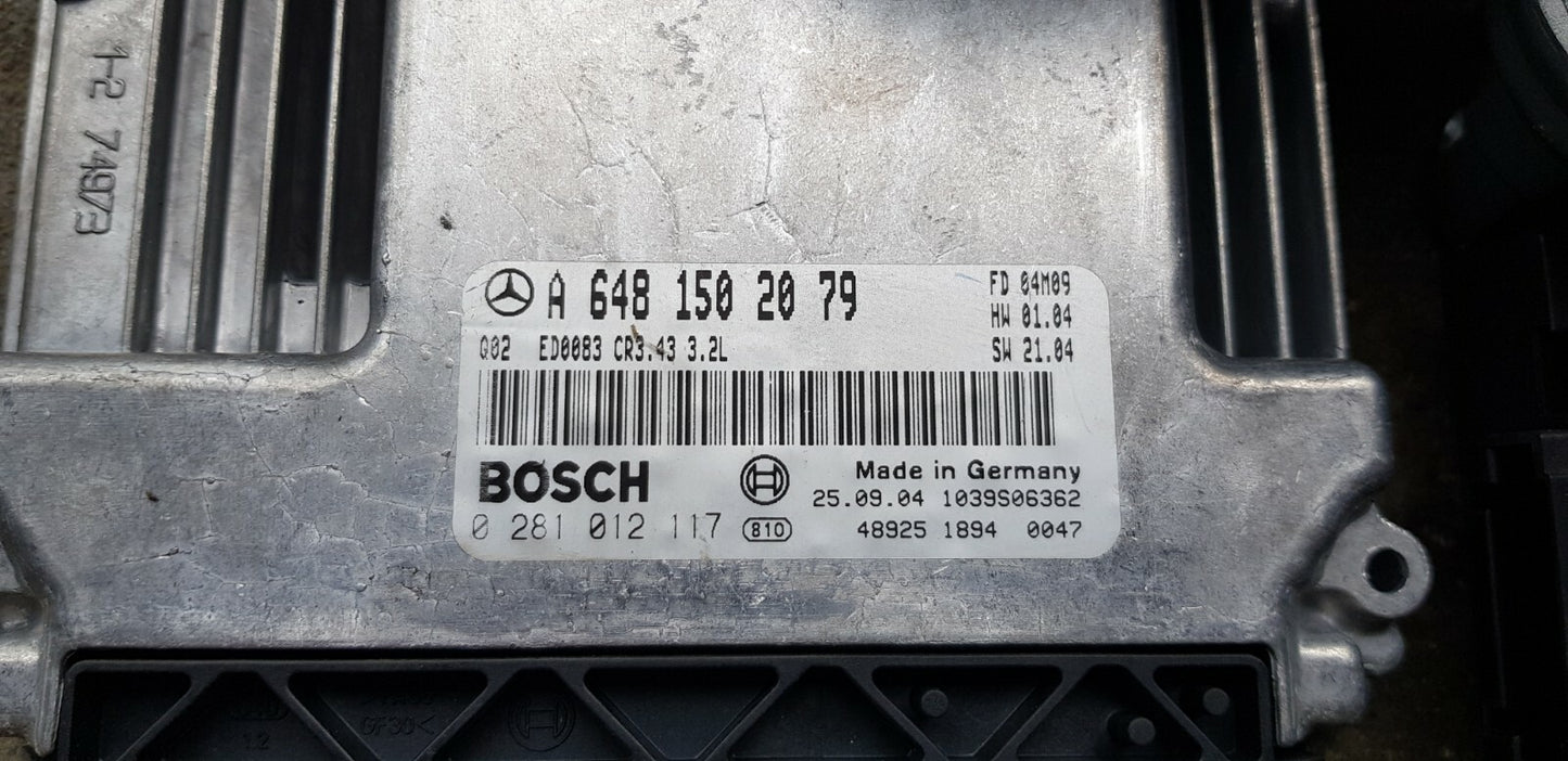 Mercedes Motorsteuergerät mit Wegfahrsperre A 6481502079 0281012117 ♻️