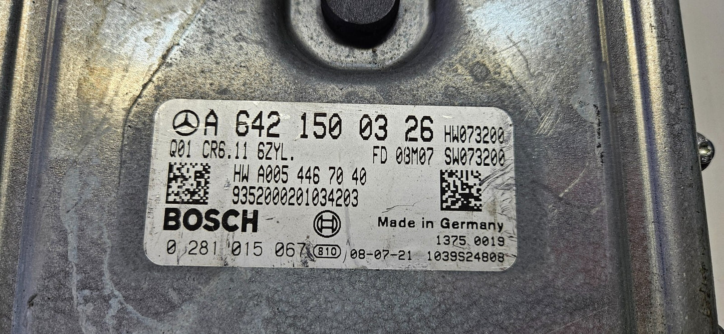 Mercedes Motorsteuergerät Steuergerät A 6421500326 0281015067 ZURÜCKGESETZT