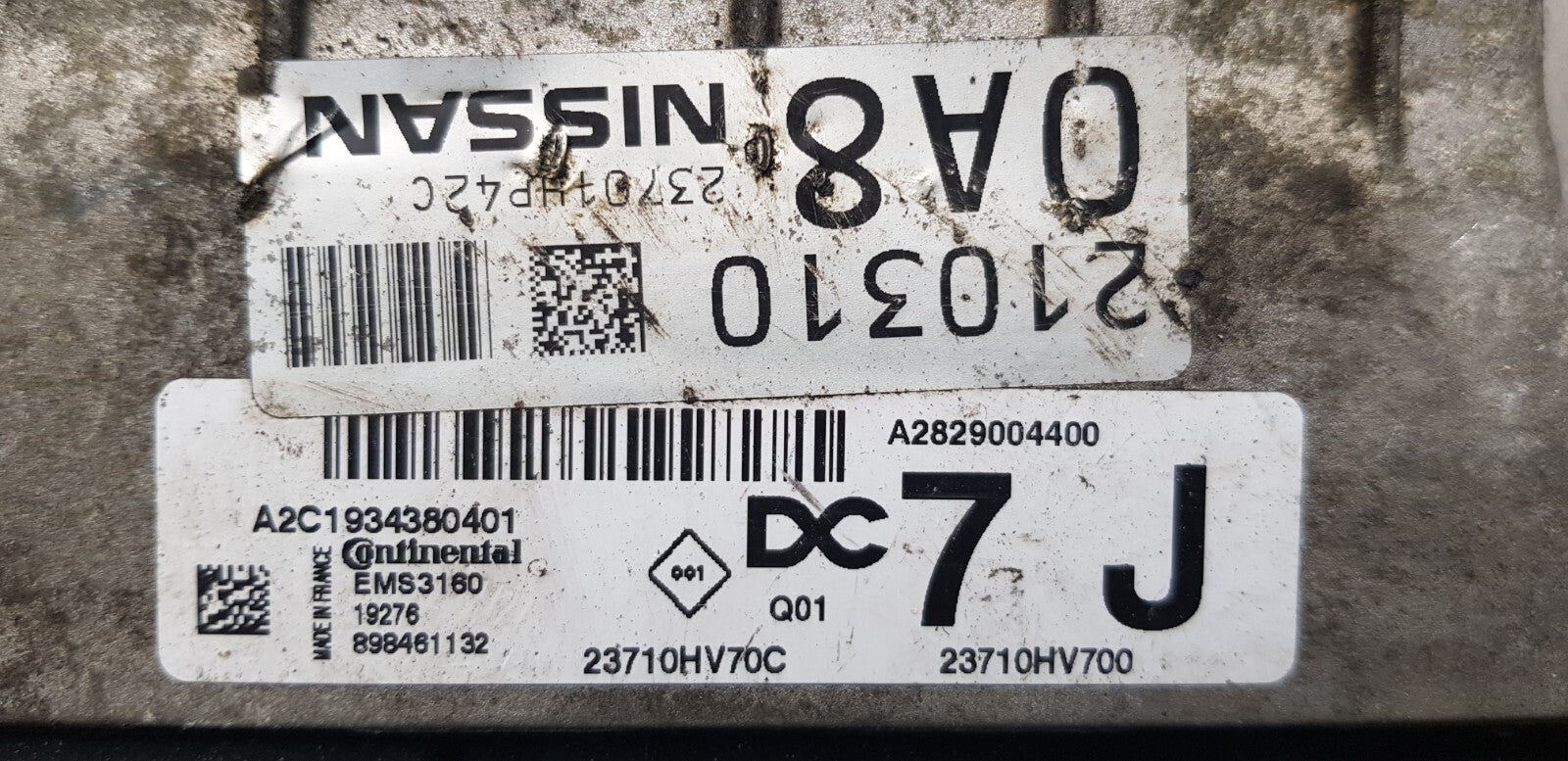 Nissan Qashqai Motorsteuergerät Steuergerät 23701HP42C 23710HV70C
