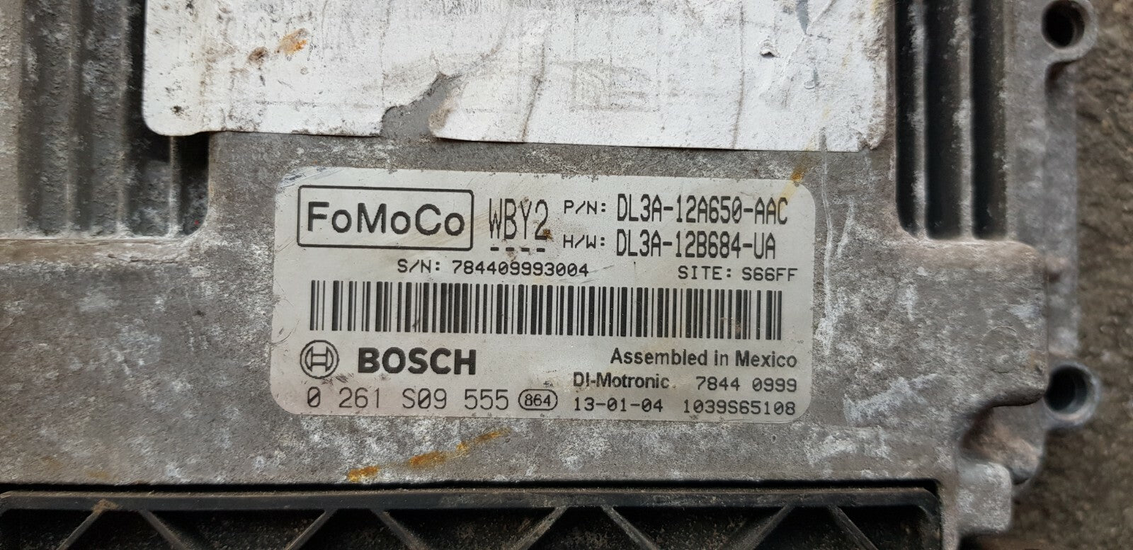 Ford Motorsteuergerät Steuergerät DL3A-12A650-AAC 0261S09555